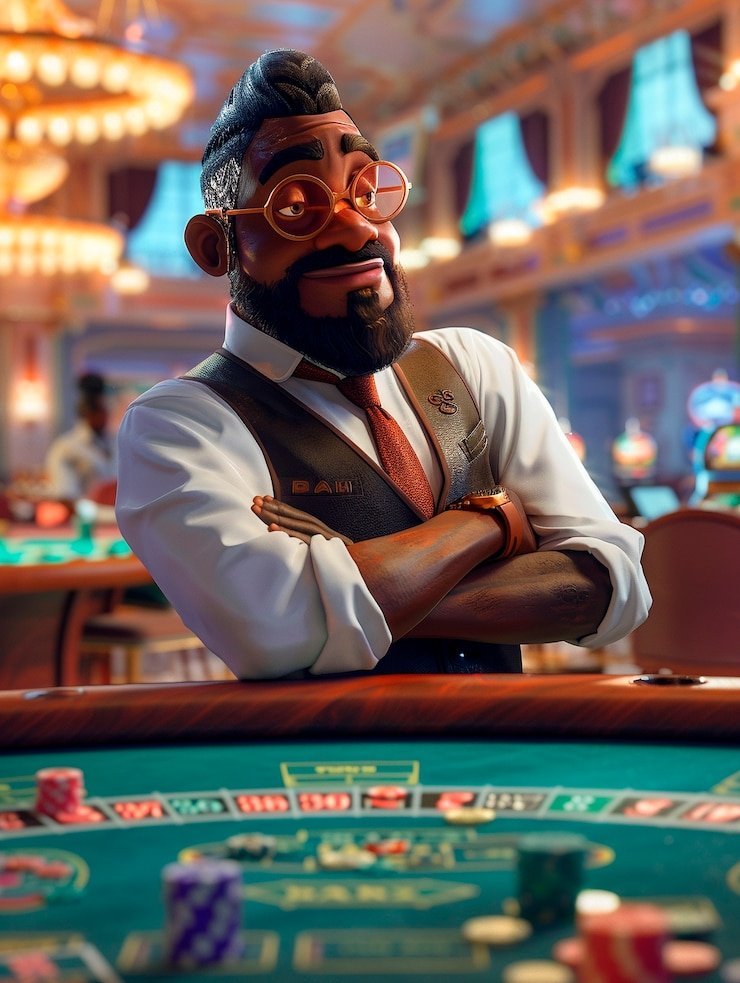 Pemain berinteraksi dengan dealer dan sesama pemain dalam sesi live casino